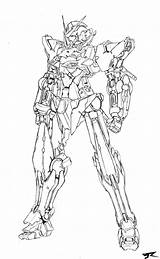 Exia Gundam Coloring Pages Ve Advanced Deviantart Gn Rasiel Xxx Sketch Template sketch template