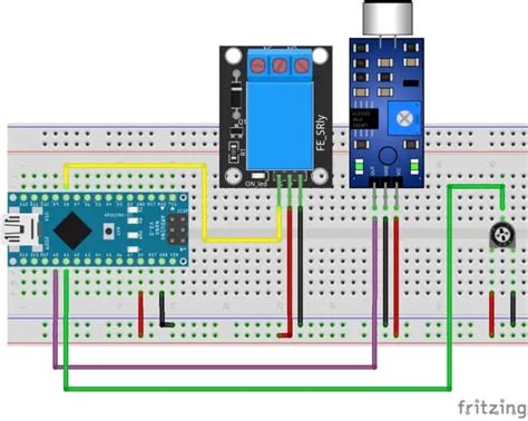arduino projekt relais mit geraeuschdetektor schalten technik blog