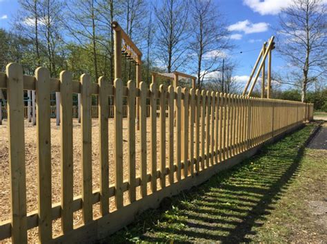 Timber Picket Fencing Playground Fencing