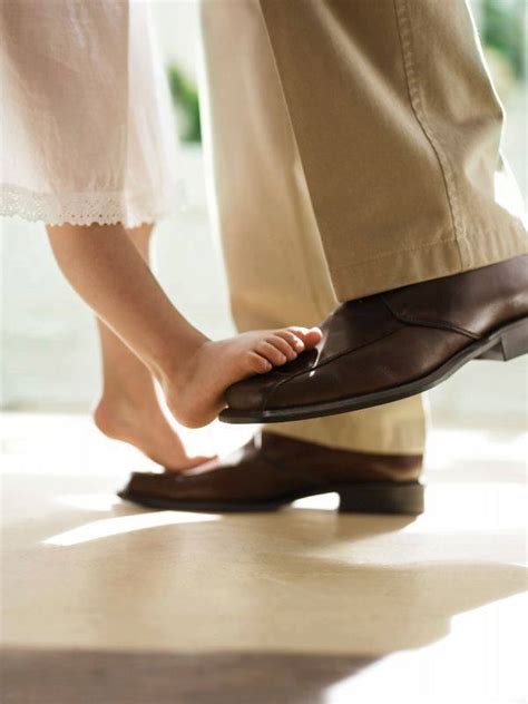 Father And Daughter Foot Dancing Together Photofun4ucom
