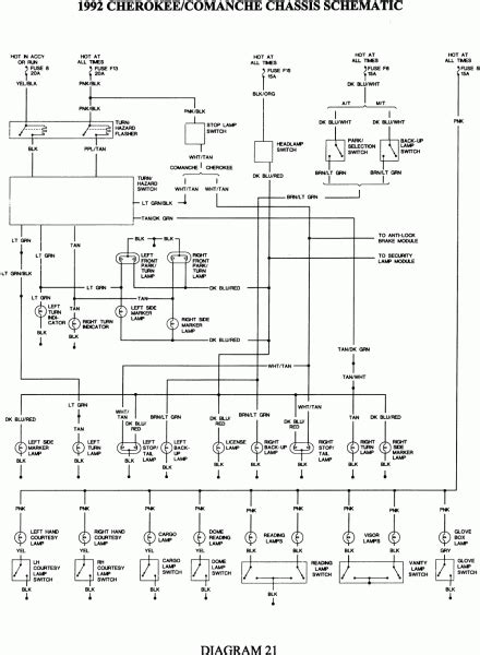 jeep cherokee radio wiring diagram
