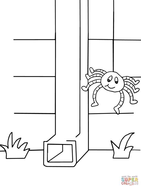 itsy bitsy spider coloring page  printable coloring pages