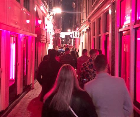 Amsterdam Red Light District Map Windows Bars Sex Shows