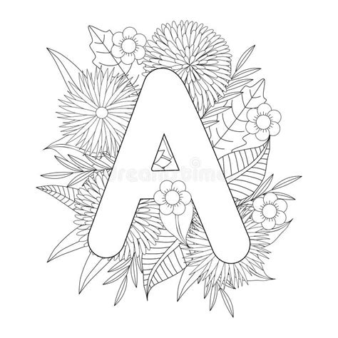 detailed letter coloring pages