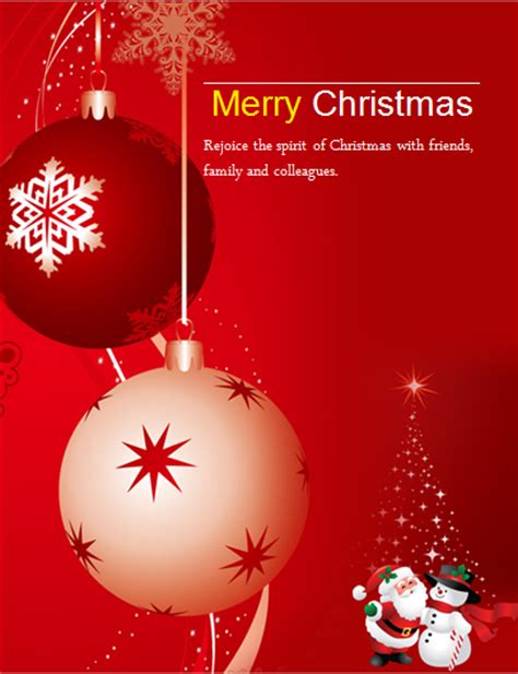 ms word colorful christmas flyer templates word excel templates