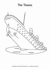 Titanic Sinking Become Activityvillage Barcos sketch template