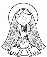 Coloring Virgen Guadalupe Pages Popular sketch template