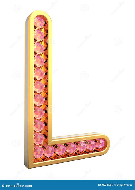 golden letter stock image image  pink style gold