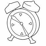 Coloring Alarm Clock Pages Drawing Draw sketch template
