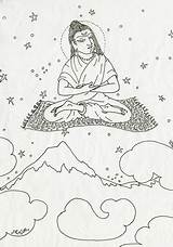 Drawing Carpet Magic Line Rishi Flying Paper Water Paintingvalley Rajam R57 sketch template