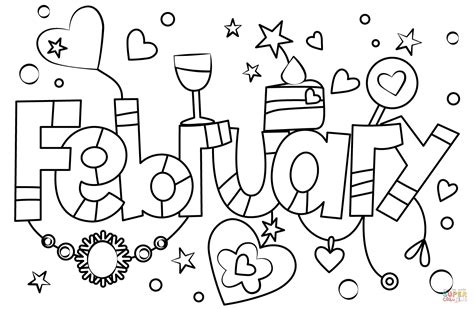 printable february coloring pages  printable templates