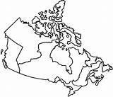 Canada Map Coloring sketch template