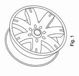 Wheel Drawing Technical Sketch Coloring Template sketch template