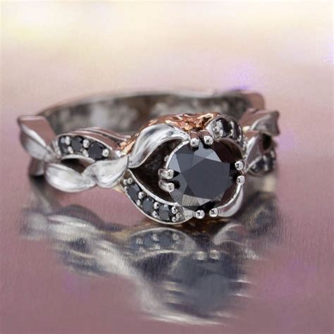 black diamond engagement rings custommadecom