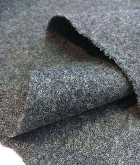 coat wool fabric grey melton material italian quality winter cloth soft grey wool coat fabric