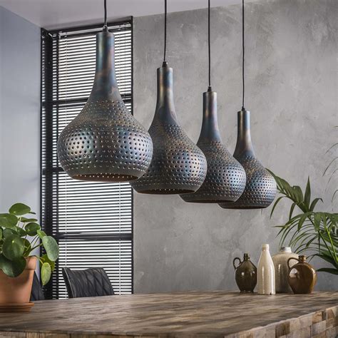 suspension luminaire noir  lampes metal ajoure  cm java suspensions lustres pier import