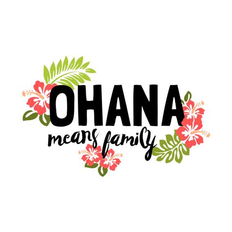 ohana means family ohana crewneck sweatshirt teepublic