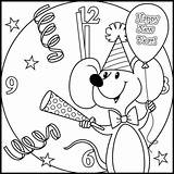 Year Happy Coloring Pages Printable sketch template