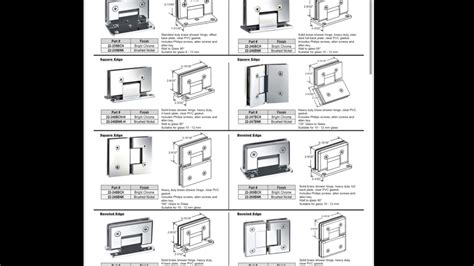 frameless shower door hardware youtube