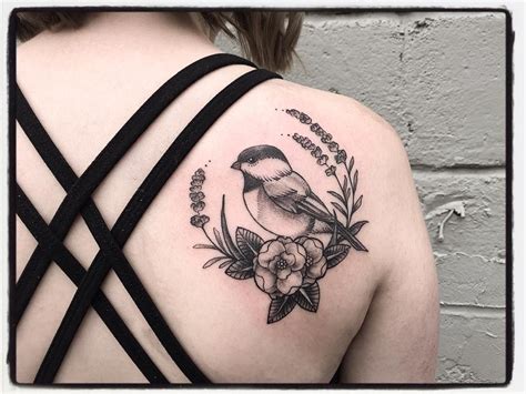 chickadee bird tattoo  sleeve tattoo site