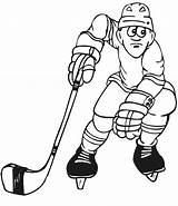 Hockey Coloring Pages Player Detroit Lions Raiders Oakland Einstein Albert Popular Print Puck Coloringhome sketch template