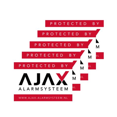 ajax systems alarmsysteem stickerpakket