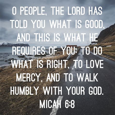 Micah 6 8 Bible Verse Pictures