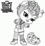 Coloring Monster High Pages Baby Howleen Wolf Print Sheets Colouring Popular Printable sketch template