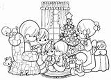 Precious Moments Christmas Coloring Pages Para Colorear Printable Family Imprimir Sheet Dibujos sketch template