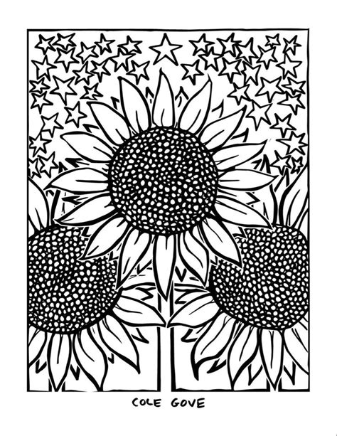 sunflower coloring page sunflower coloring pages artwork prints