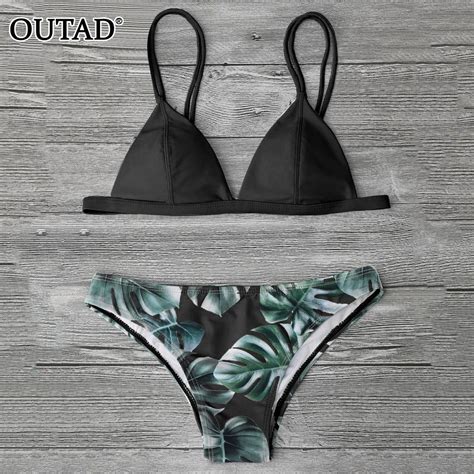 Outad Women Bikini Set Bathing Suits Sexy Bikinis Thin Strap Swimwear