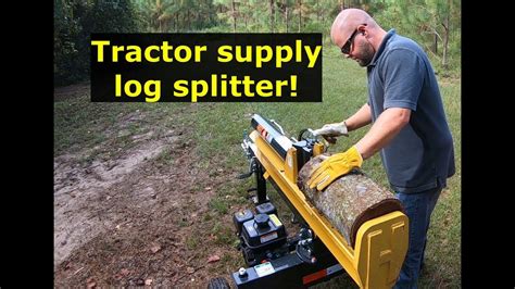 tractor supply county   ton log splitter youtube