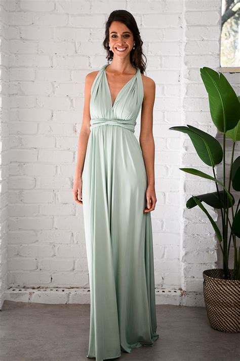 Pre Order Classic Multiway Infinity Dress In Light Sage Sage