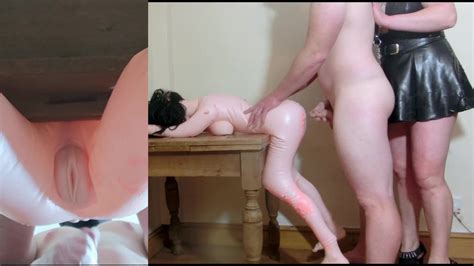 chastity release beta male husband fucks plastic pussy to extract