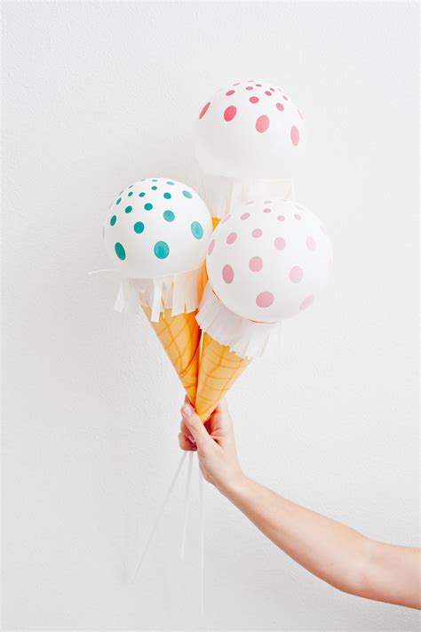 These Diy Ice Cream Cone Balloons Are Sure To Sweeten The Party Hsn Blogs