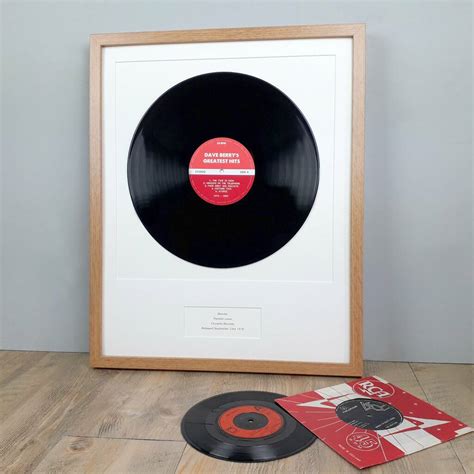 personalised framed vinyl album lp  vinyl village notonthehighstreetcom