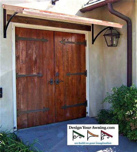 copper door awning  smith scrolls  pictures copper awning custom awnings metal door