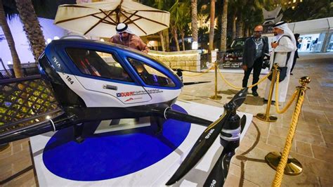 ehangs autonomous taxi drone    dubais skies  summer