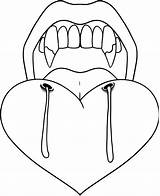 Vampire Coloring Pages Teeth Cartoon Drawing Drawings Draw Print Getdrawings Printable Color Getcolorings Tooth sketch template