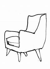 Eames Misc Chairdesign Easychair sketch template