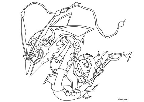 pokemon mega rayquaza coloring pages coloring pages