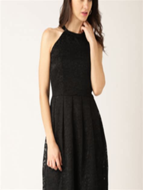 Buy Dressberry Women Black Fit And Flare Dress Dresses For Women