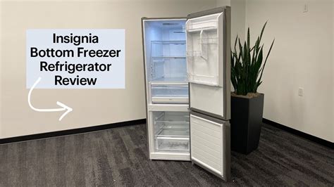 insignia bottom freezer refrigerator review youtube