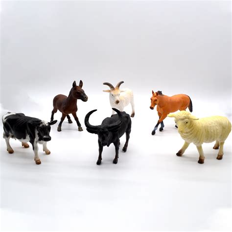 jimmys toys  piece plastic farm animals  realistic figurine toys