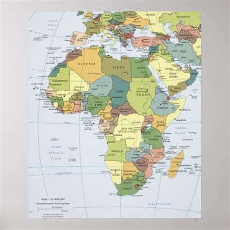 africa map print zazzlecom