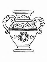 Vase Coloring Pages Color Printable sketch template