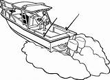 Boat Wakeboard sketch template
