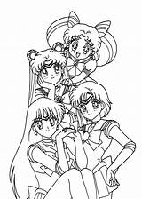 Coloring Sailor Moon Pages Printable Friends Kids 4kids источник sketch template