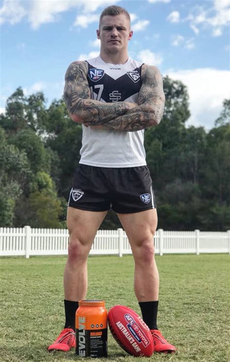 aussie rules rugby player mitch j hnson showing his big dick lpsg