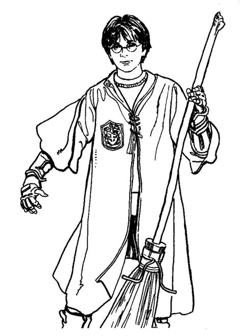 harry potter  quidditch championship coloring page netart